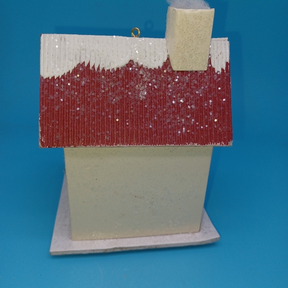 PUTZ HOUSE Mica glitter cardboard Putz house LED lighted. - Picture 2 of 8